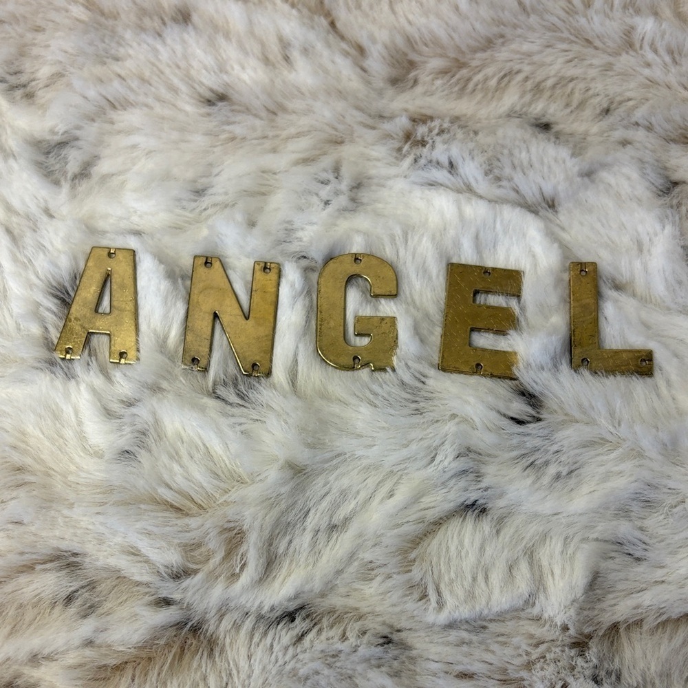 Gold Metal “ANGEL” Letter Set for DIY Project